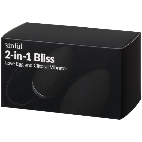 Sinful 2-in-1 Bliss Liebes-Ei und Klitorisvibrator